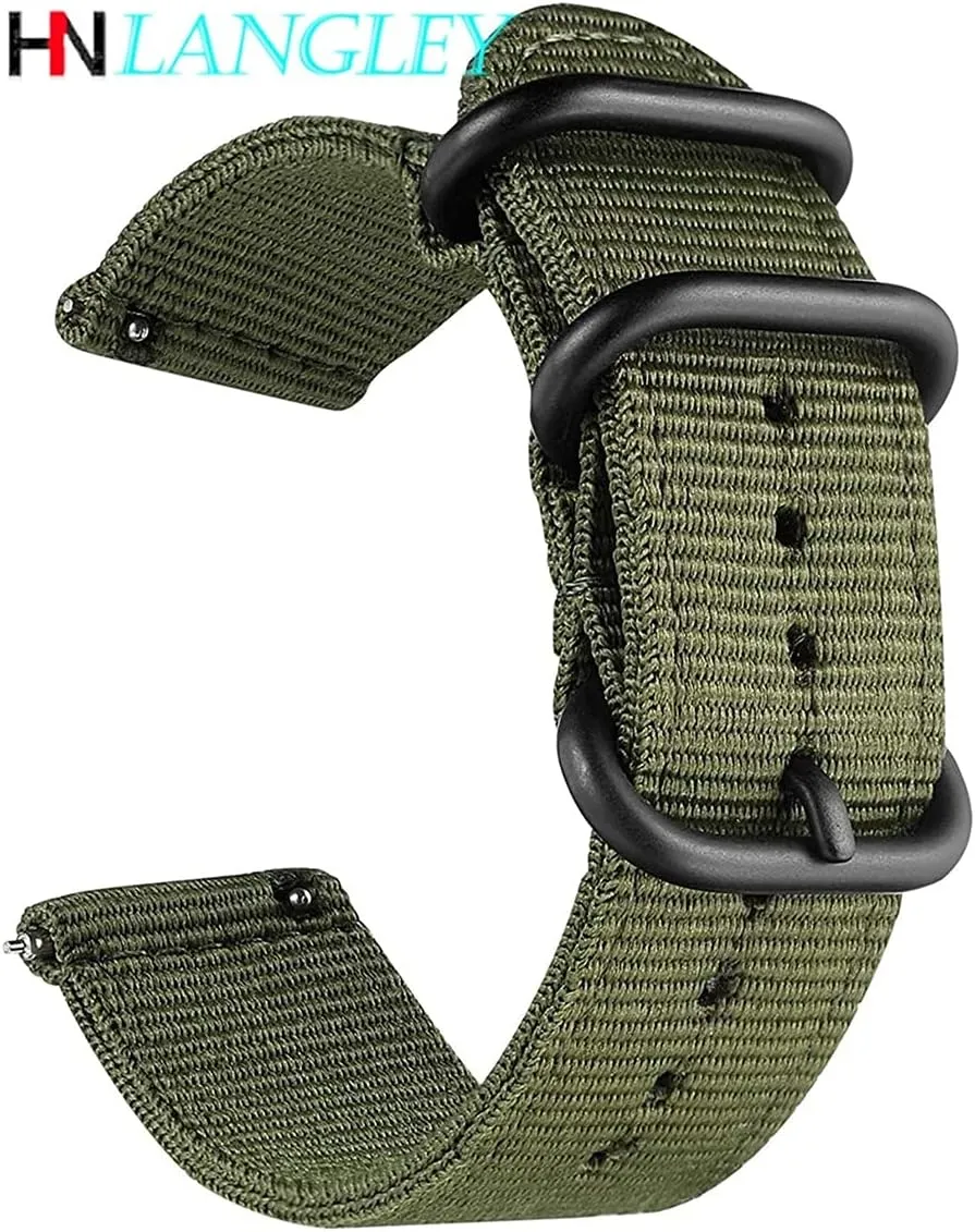 Quick Release Watch Strap for Men Women with Black Stainless Buckle (Band Color : 0008, Band Width : 24mm)