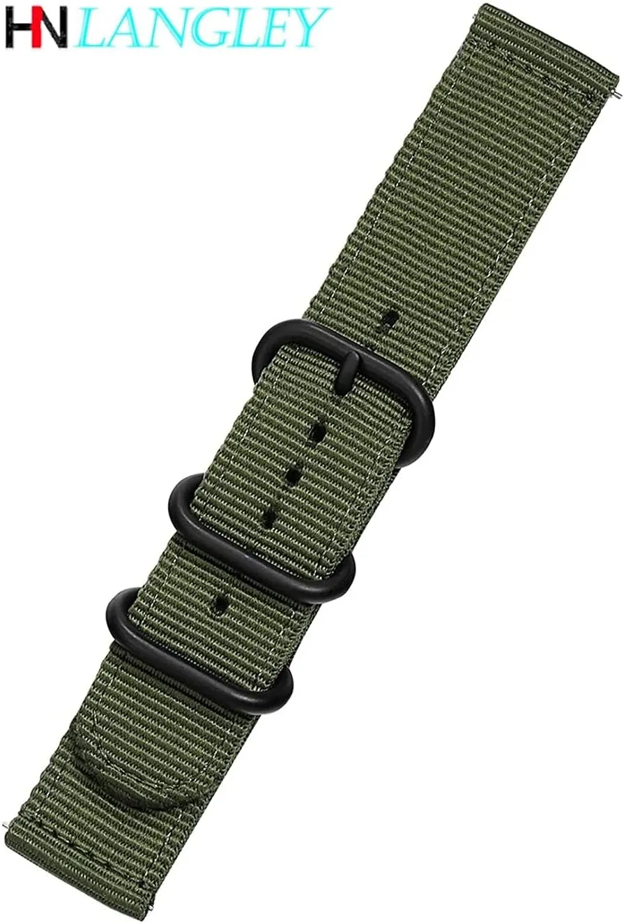 Quick Release Watch Strap for Men Women with Black Stainless Buckle (Band Color : 0008, Band Width : 24mm)