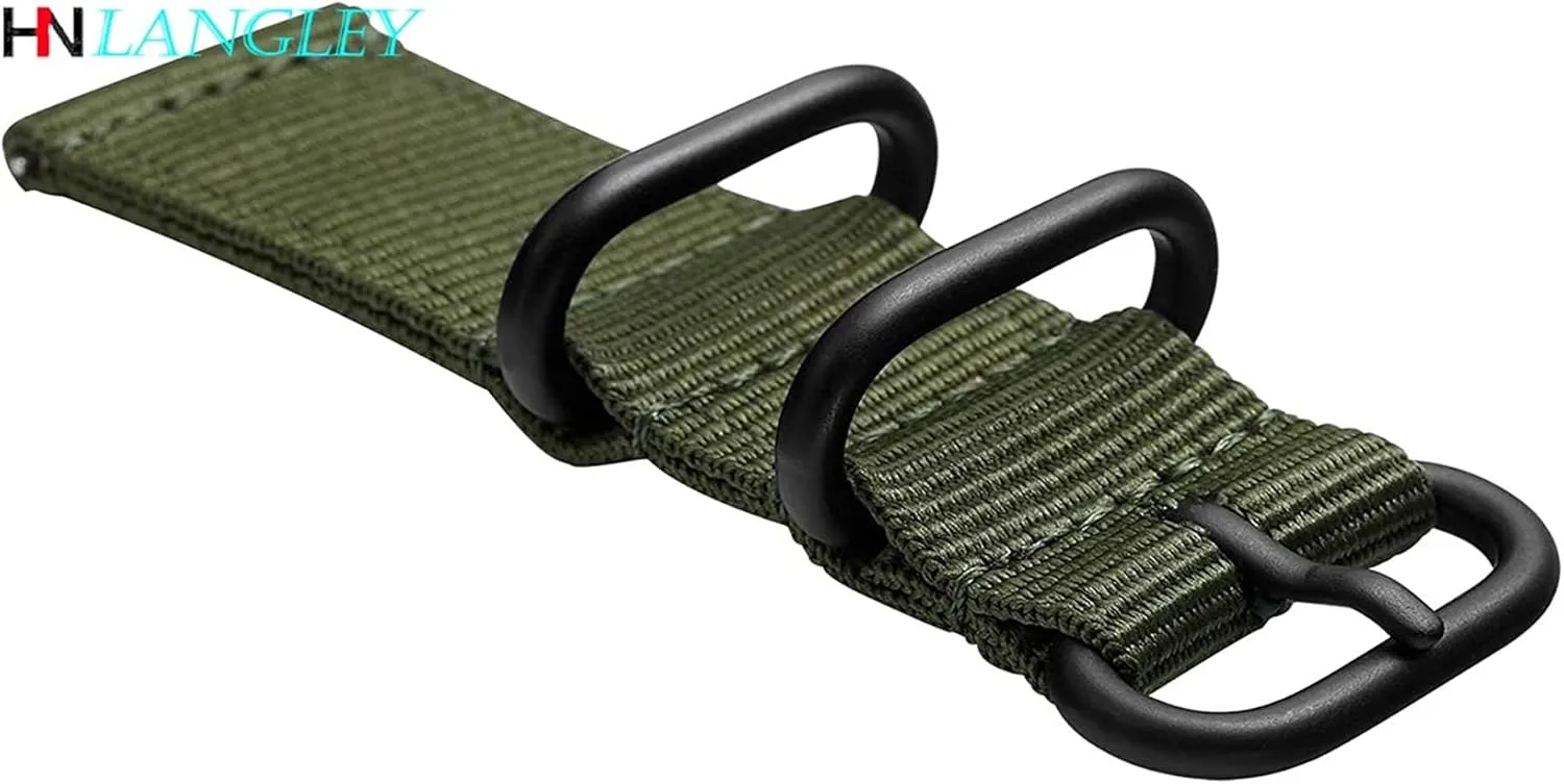 Quick Release Watch Strap for Men Women with Black Stainless Buckle (Band Color : 0008, Band Width : 24mm)