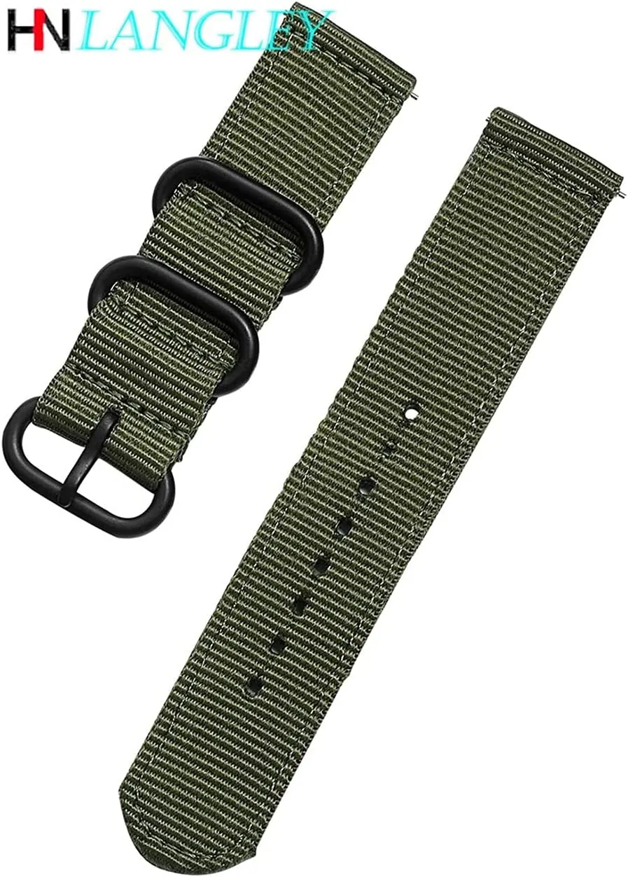 Quick Release Watch Strap for Men Women with Black Stainless Buckle (Band Color : 0008, Band Width : 24mm)