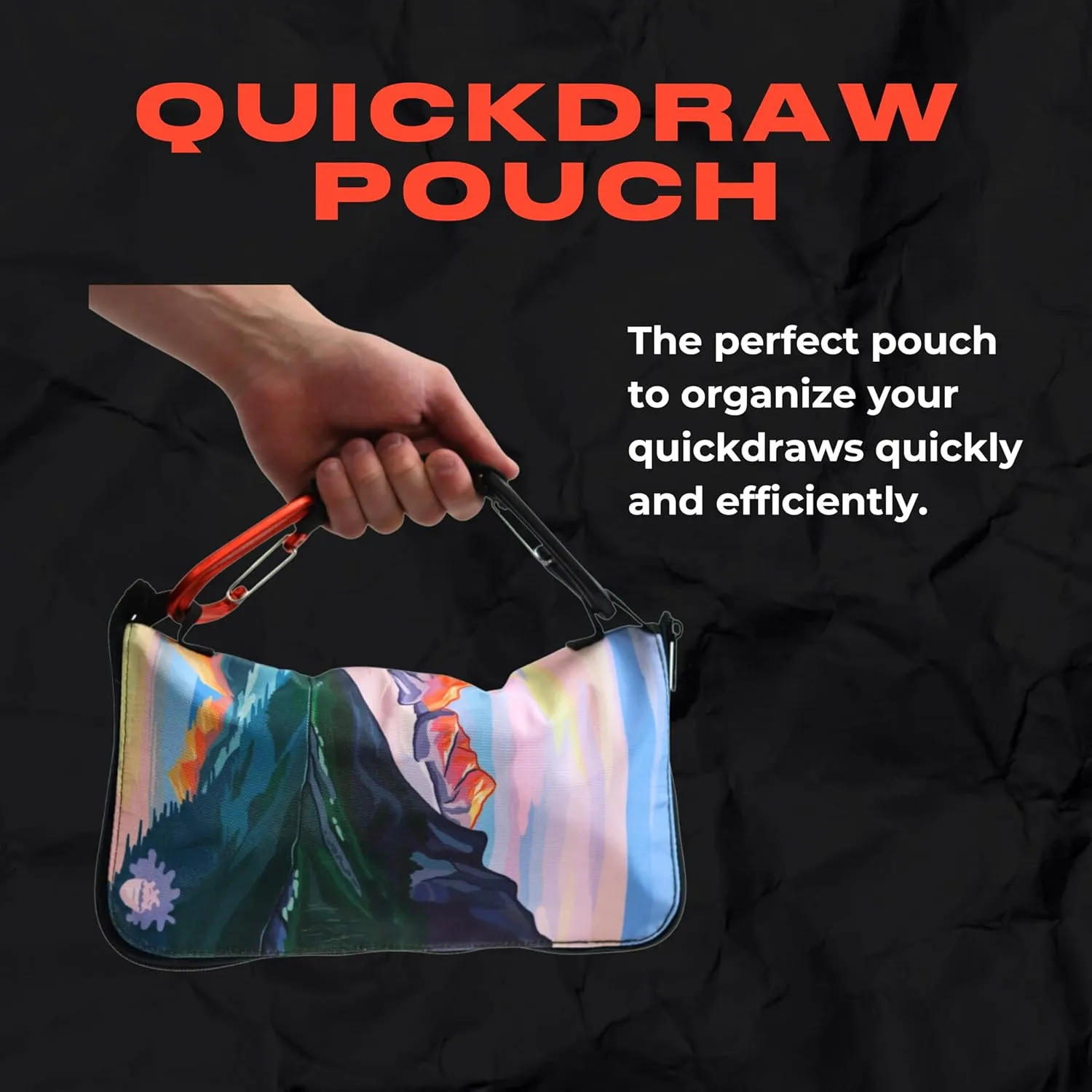 Quickdraw Pouch | Rock Climbing Quickdraw Organization | for Storage & Protection | Easy-Carry