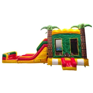 Rasta Splash Dual Lane Bounce House with Slide (Wet/Dry)