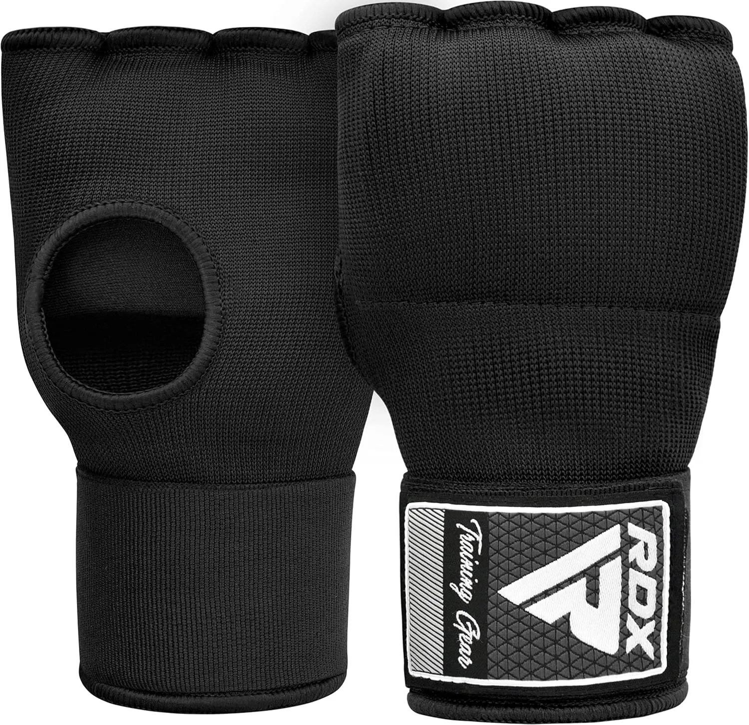 RDX Gel Boxing Hand Wraps Inner Gloves Men Women, Quick 100cm Long Wrist Straps, Elasticated Padded Fist Under Mitts Protection, Muay Thai MMA Kickboxing Martial Arts Punching Training Bandages