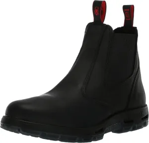 REDBACK BOOTS Black Slip-On Full Grain Leather Boot, 10.5