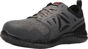 Reebok Men's Rb4250 Zprint Safety Steel Toe Athletic Work Shoe Navy Red and Grey
