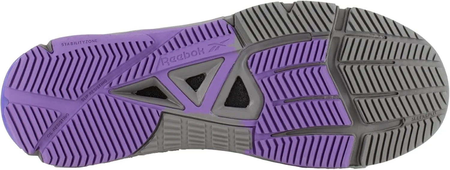 Reebok Women's Rb451 Arion Work Safety Toe Athletic Shoe Grey/Mauve Industrial & Construction