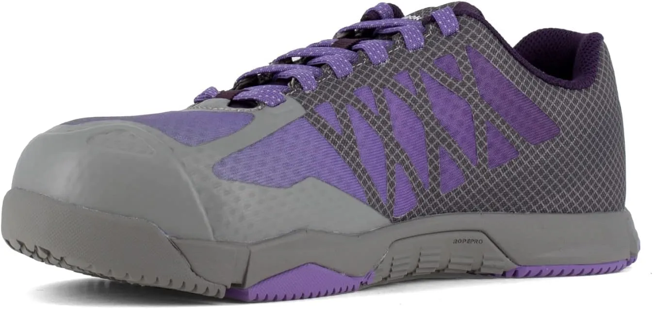 Reebok Women's Rb451 Arion Work Safety Toe Athletic Shoe Grey/Mauve Industrial & Construction
