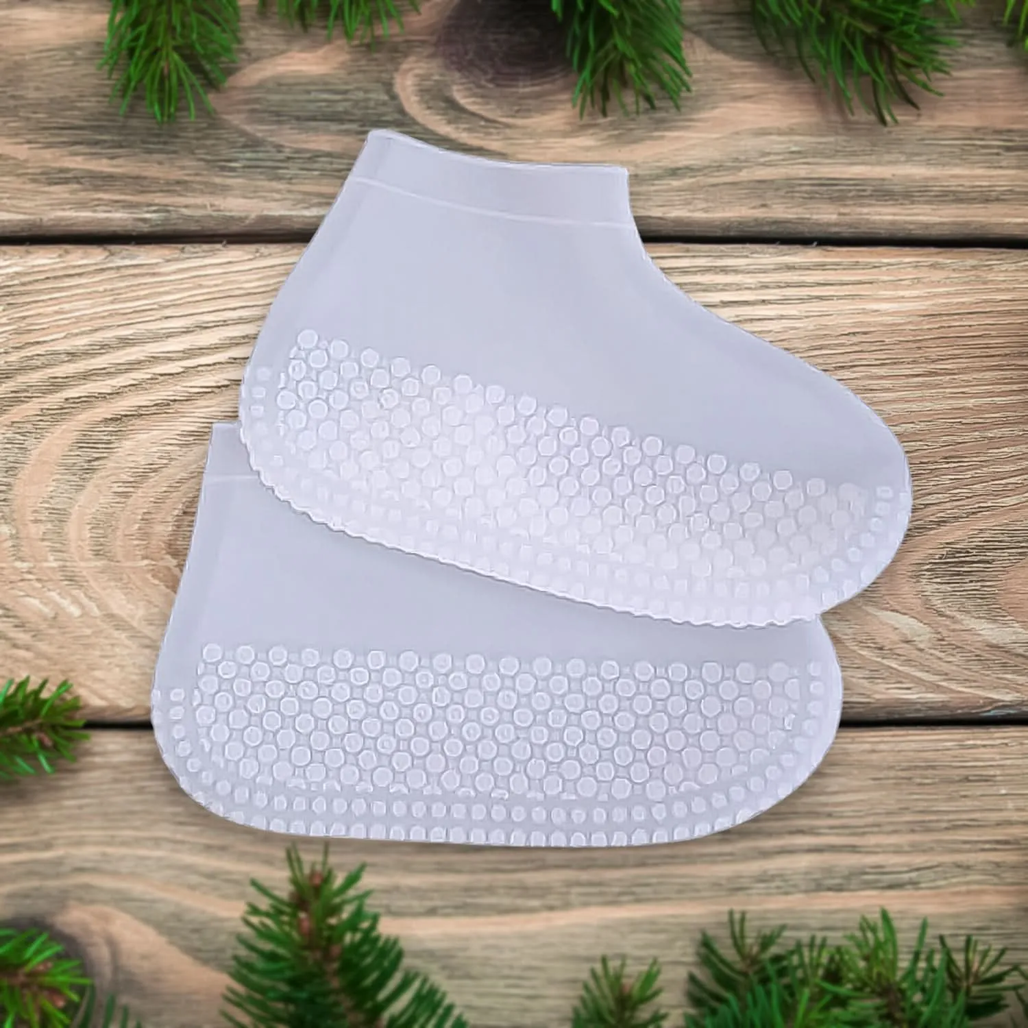 Reusable Silicone Waterproof Shoe Covers – Large, 1 Pair, Multi-Color