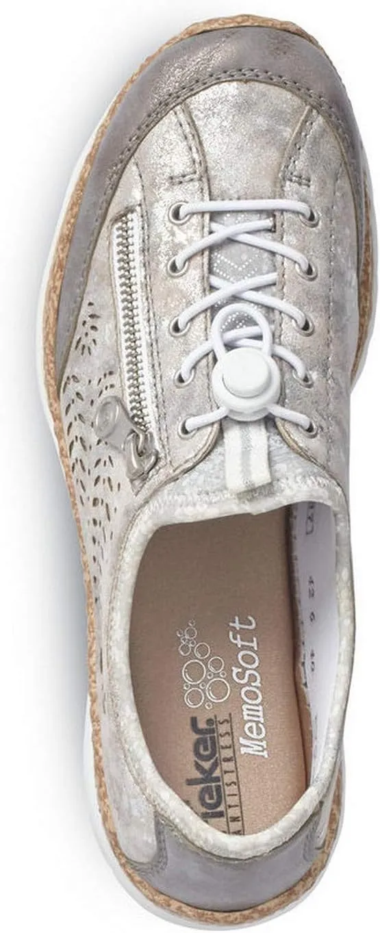 Rieker Women's N42K6-40 Nikita Grey Metallic