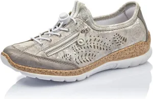 Rieker Women's N42K6-40 Nikita Grey Metallic