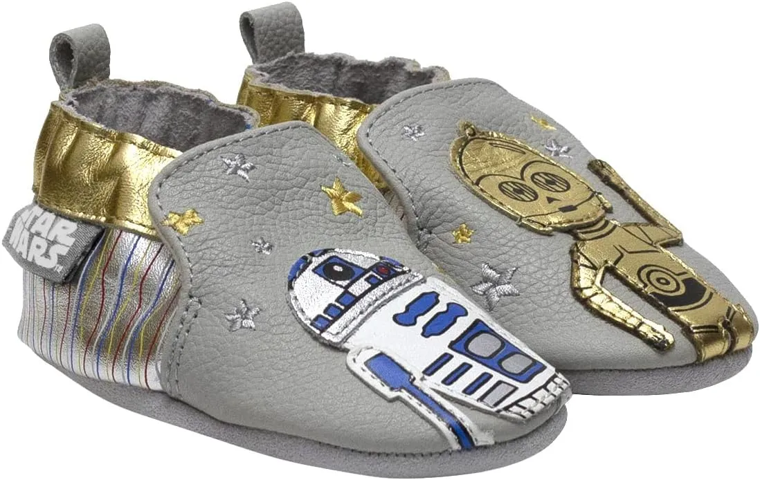 Robeez Baby Boys and Unisex Soft Soles Slip-Resistant Crib Shoes Slippers for Infant and Toddler, 0-24 Months
