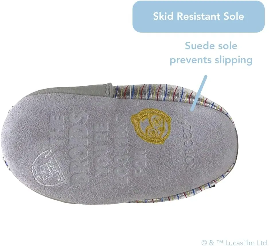 Robeez Baby Boys and Unisex Soft Soles Slip-Resistant Crib Shoes Slippers for Infant and Toddler, 0-24 Months