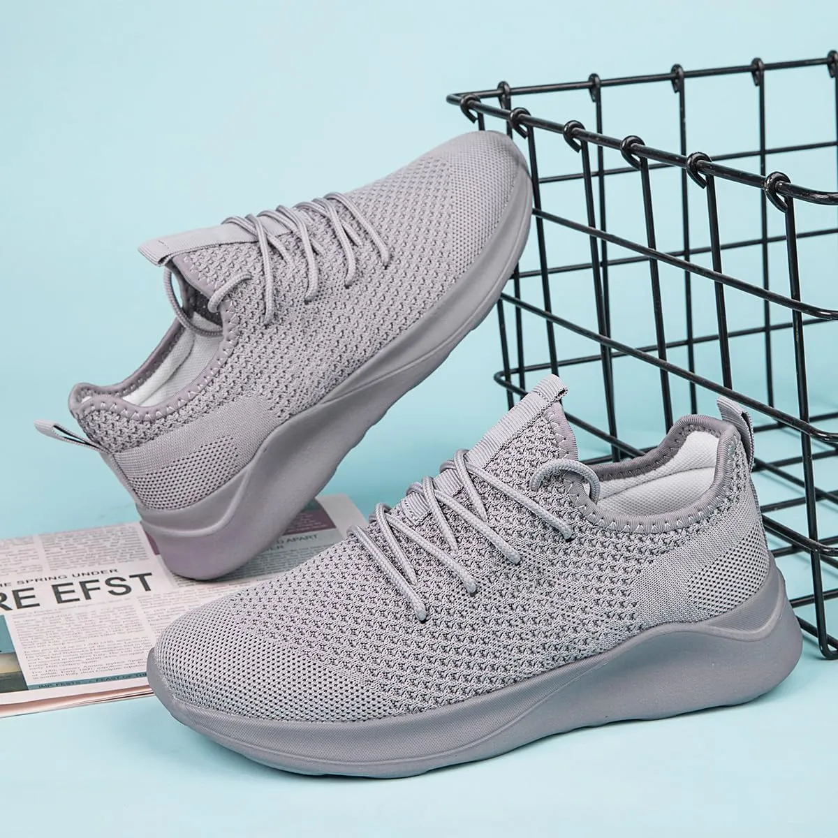 Running Shoes for Men Slip on Tennis Shoes Fashion Sneakers Lightweight Breathable Casual Walking Shoes Outdoor Workout Athletic Training Gym Trainer Sport Trainers