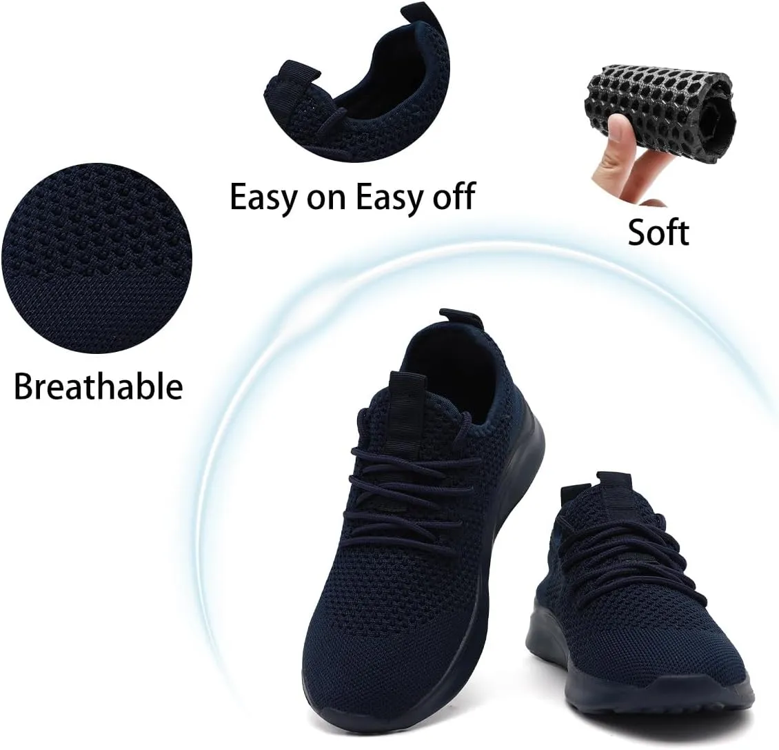 Running Shoes for Men Slip on Tennis Shoes Fashion Sneakers Lightweight Breathable Casual Walking Shoes Outdoor Workout Athletic Training Gym Trainer Sport Trainers