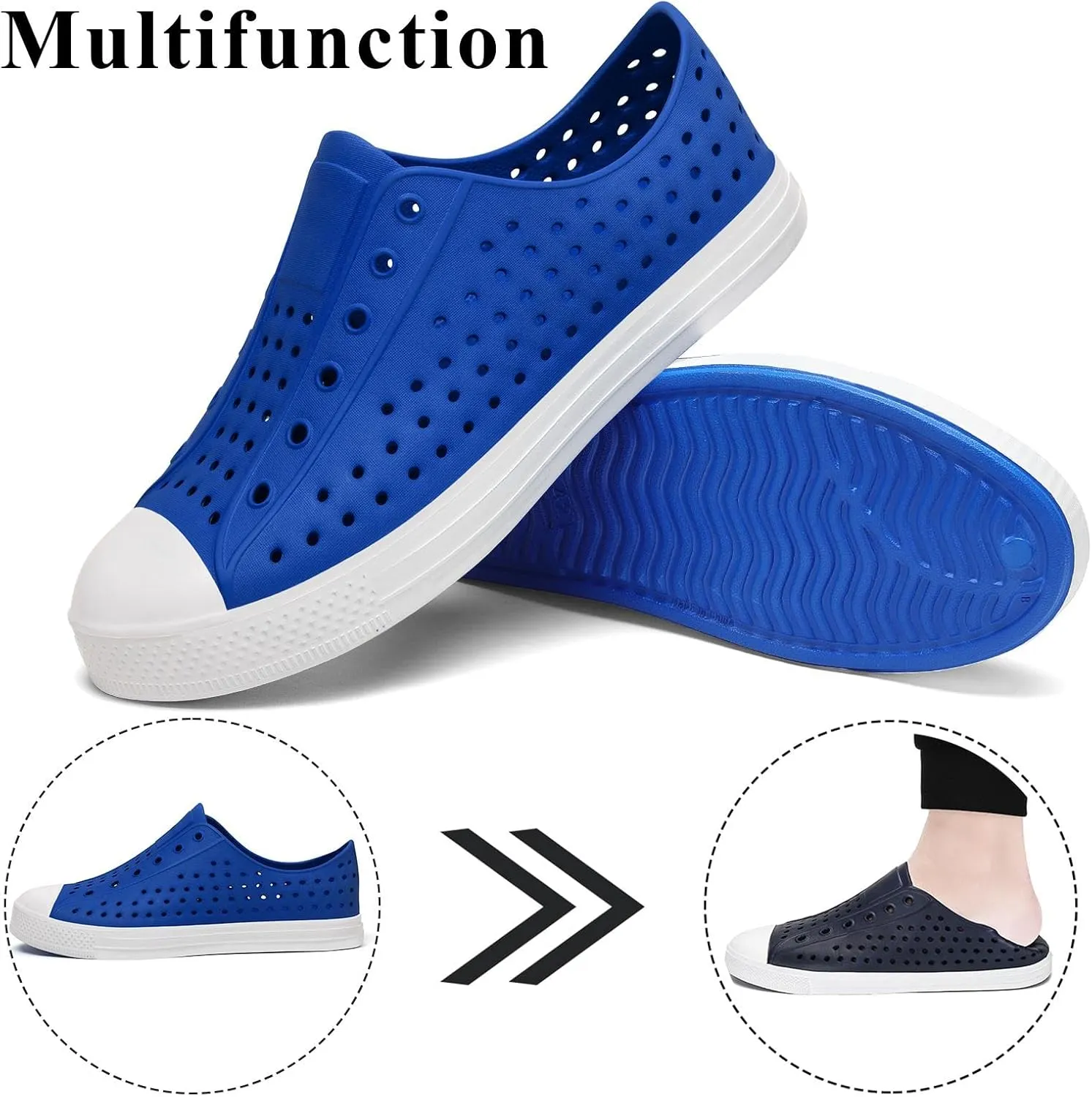 SAGUARO Mens Garden Shoes for Women Breathable Slip-On Gardening Clogs Quick Dry Non-Slip Water Shoe Outdoor Beach Sandals Aero XVII