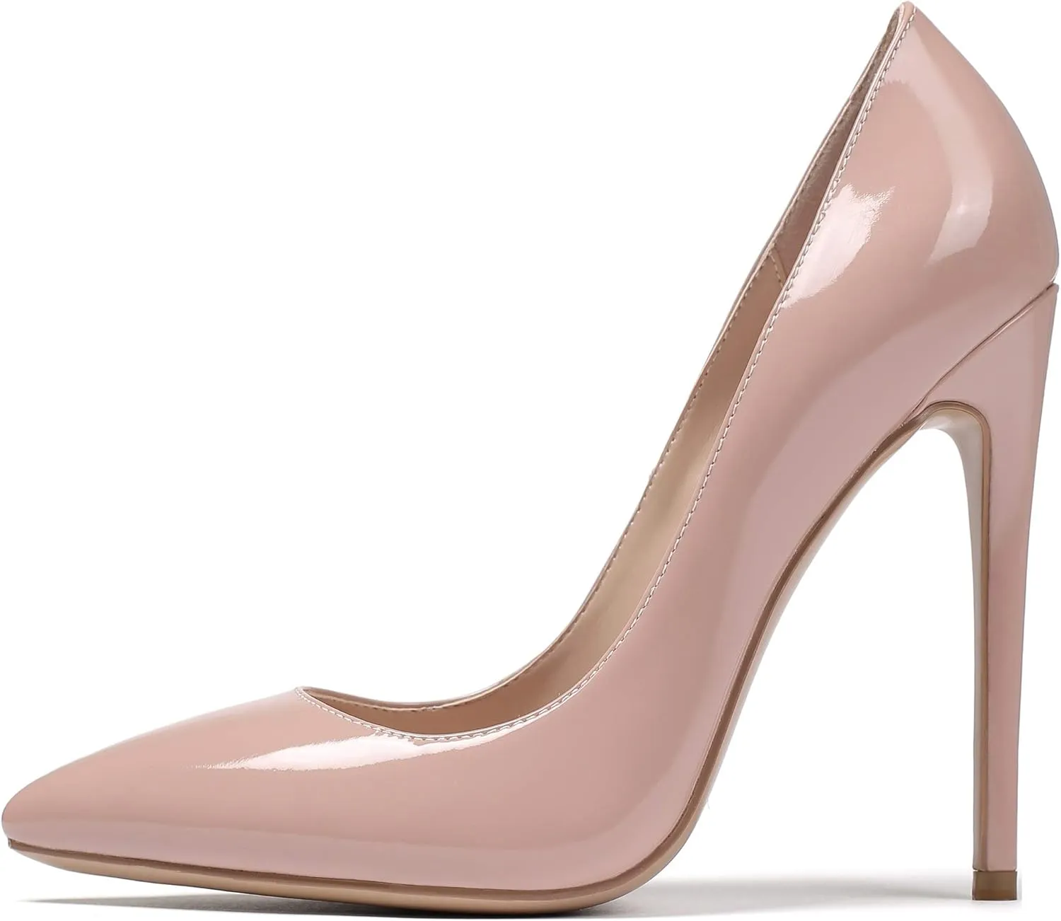 SAMMITOP Women's High Heels Pumps Pointed Toe Stiletto Shoes Slip-on Dress Pump