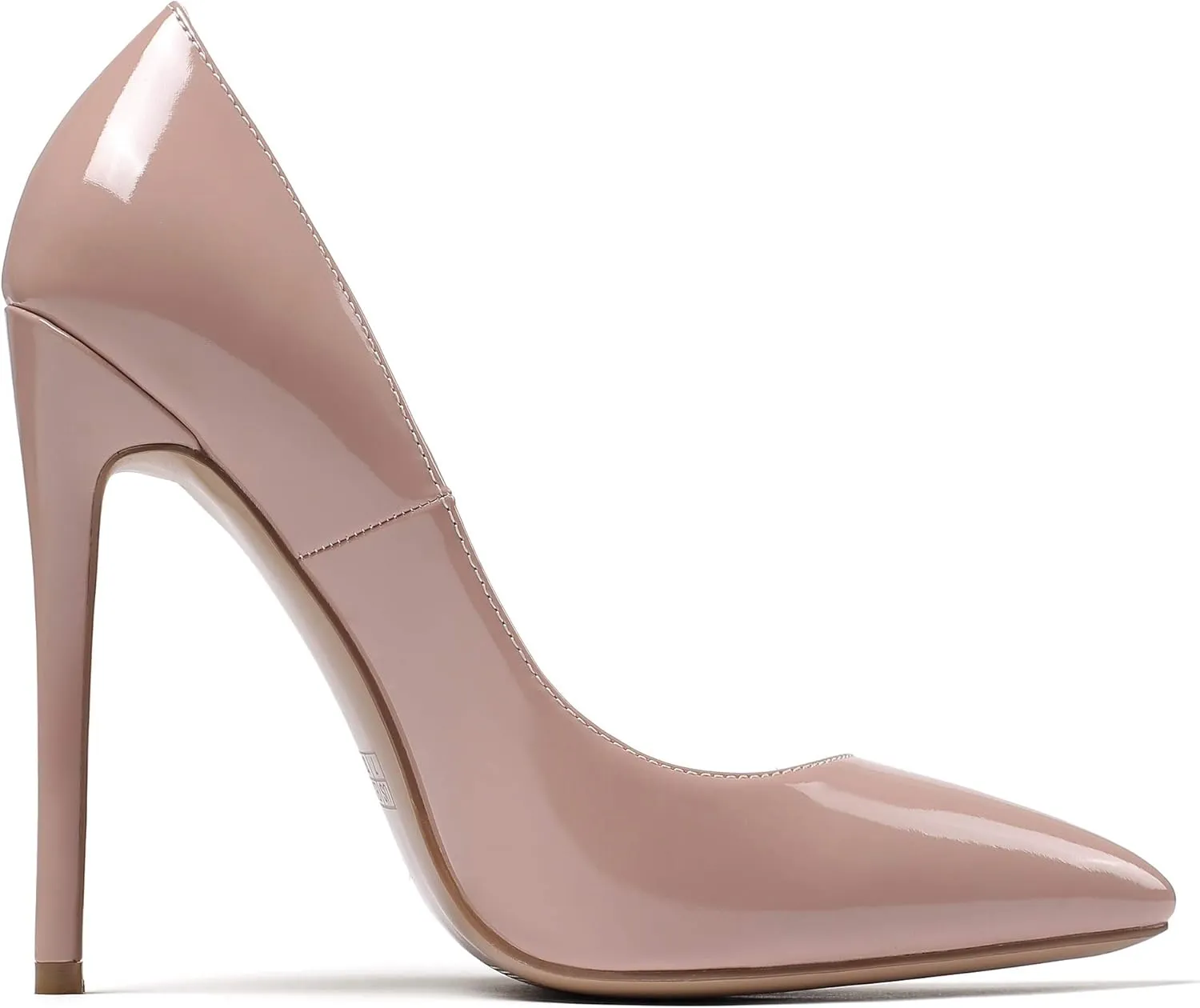 SAMMITOP Women's High Heels Pumps Pointed Toe Stiletto Shoes Slip-on Dress Pump