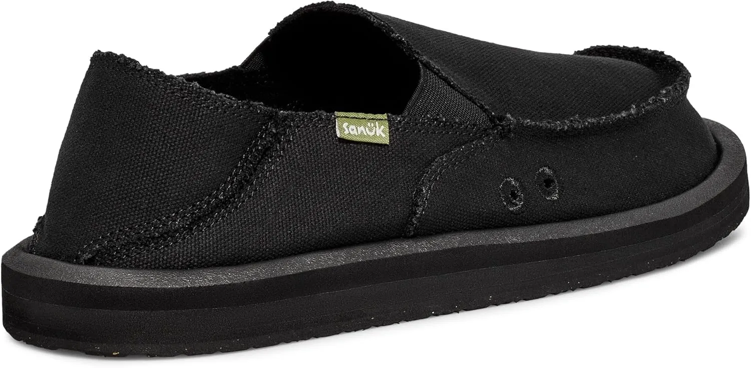 Sanuk Mens Donny Loafers for Men | Mens Shoes | Slip On Shoes for Men | Men's Slip-on Loafers | Memory Foam Footbed
