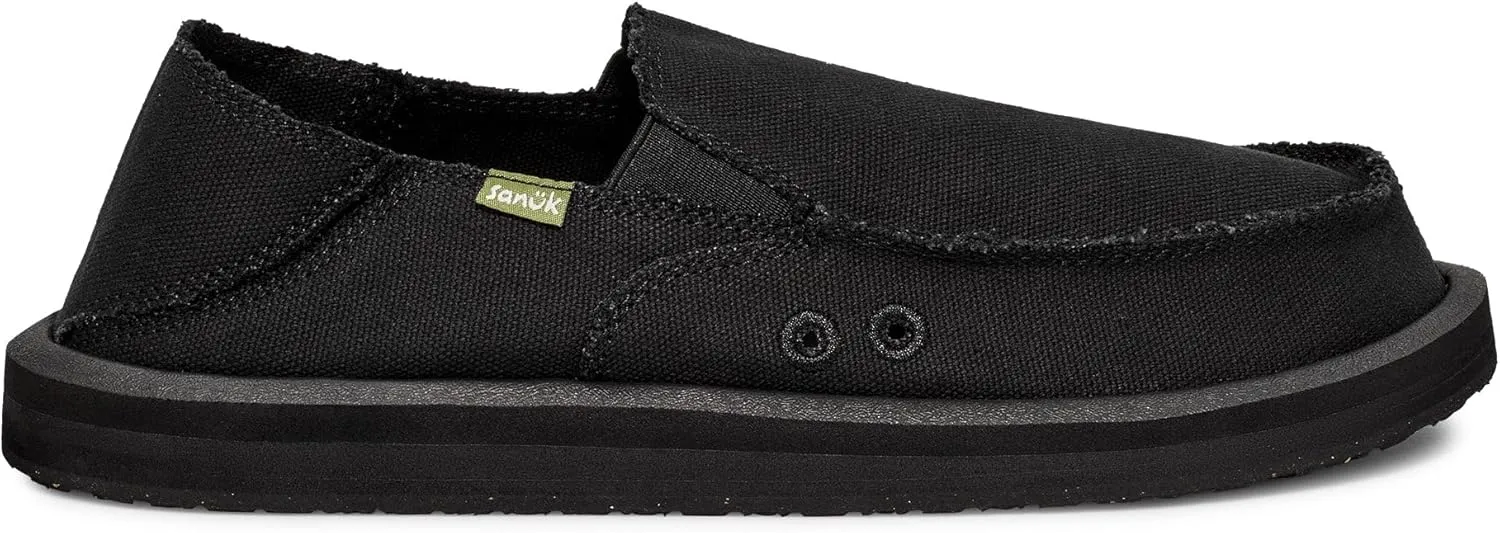 Sanuk Mens Donny Loafers for Men | Mens Shoes | Slip On Shoes for Men | Men's Slip-on Loafers | Memory Foam Footbed