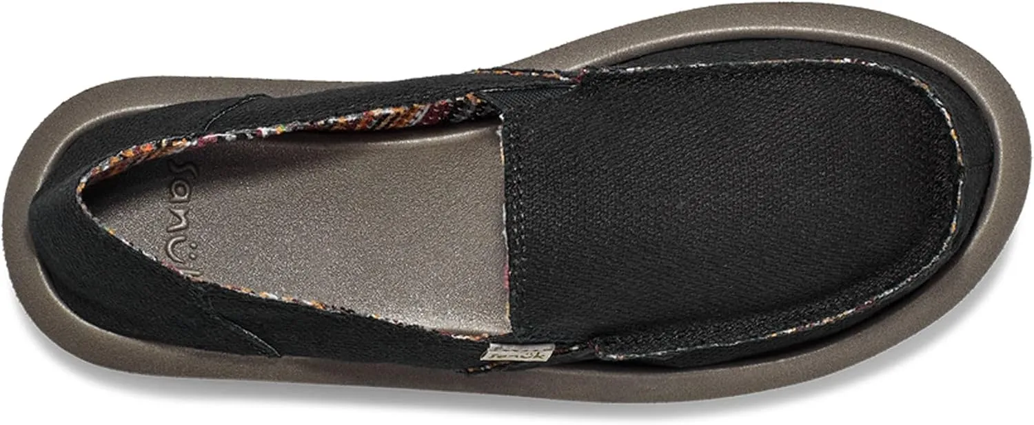 Sanuk Womens Donna Soft Top Hemp Loafers | Womens Shoes | Slip On Shoes for Women | Women's Slip-on Loafers | Memory Foam Footbed