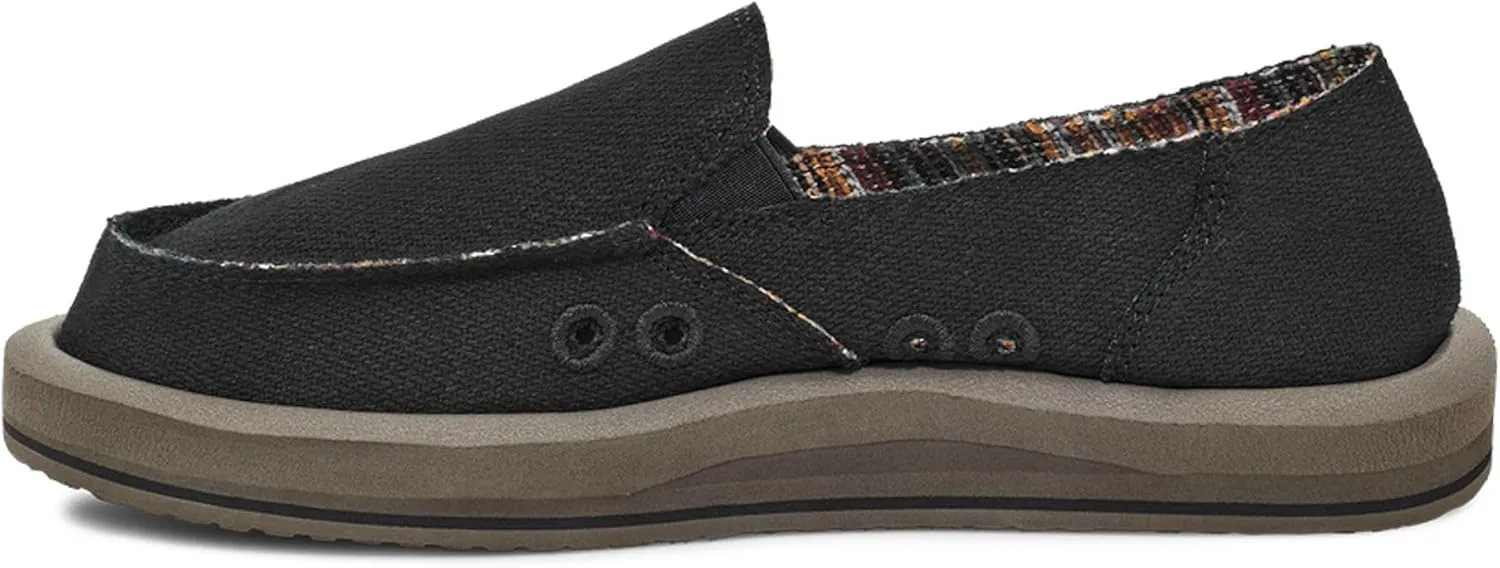 Sanuk Womens Donna Soft Top Hemp Loafers | Womens Shoes | Slip On Shoes for Women | Women's Slip-on Loafers | Memory Foam Footbed