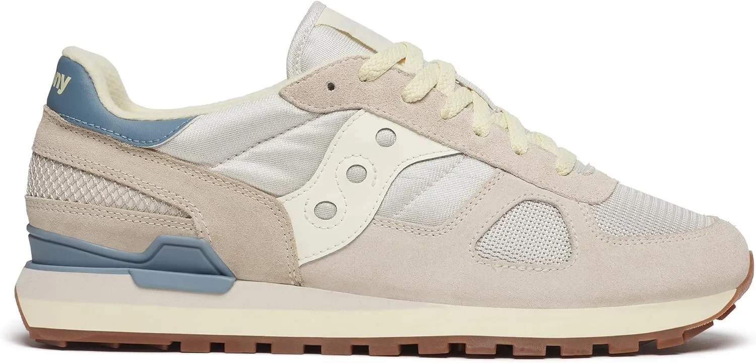 Saucony Men's Shadow Original Sneaker, Grey/Blue, 8
