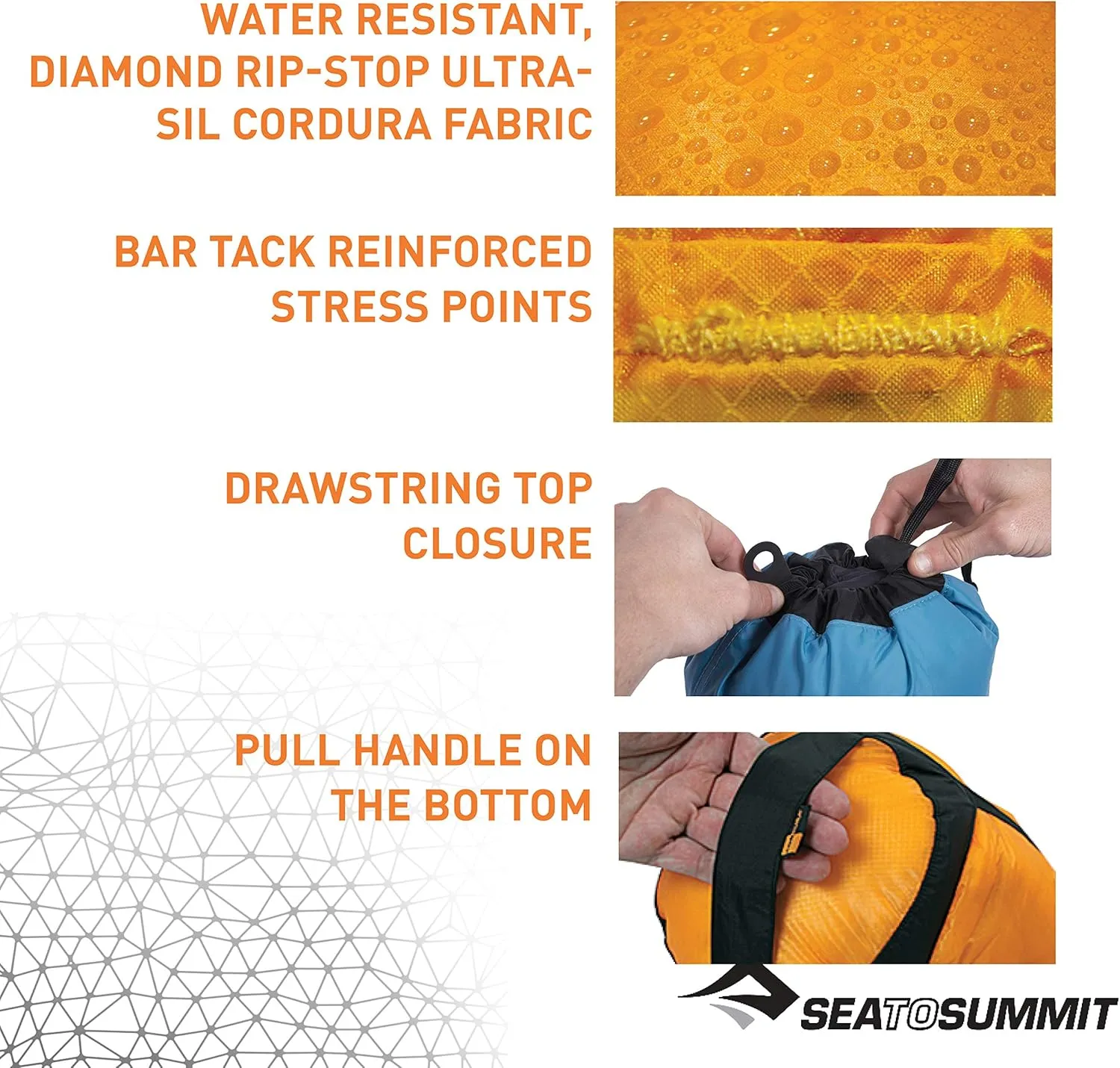 Sea to Summit Ultra-SIL Compression Sack, Ultralight Outdoor and Travel Storage