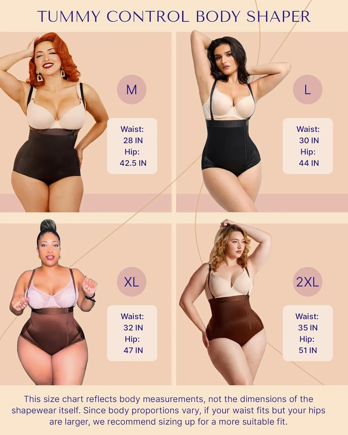 SHAPELLX Shapewear Tummy Control Panty for Women High Waist Body Shaper Waist Trainer Shaper Higher Power Panties