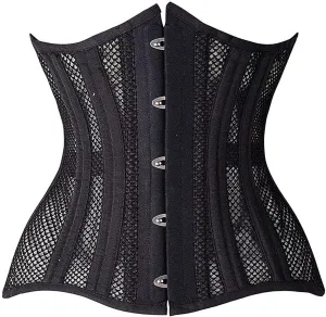 SHAPERX Women 24 Double Steel-Boned Longline Heavy Duty Waist Training Corsets Shaper