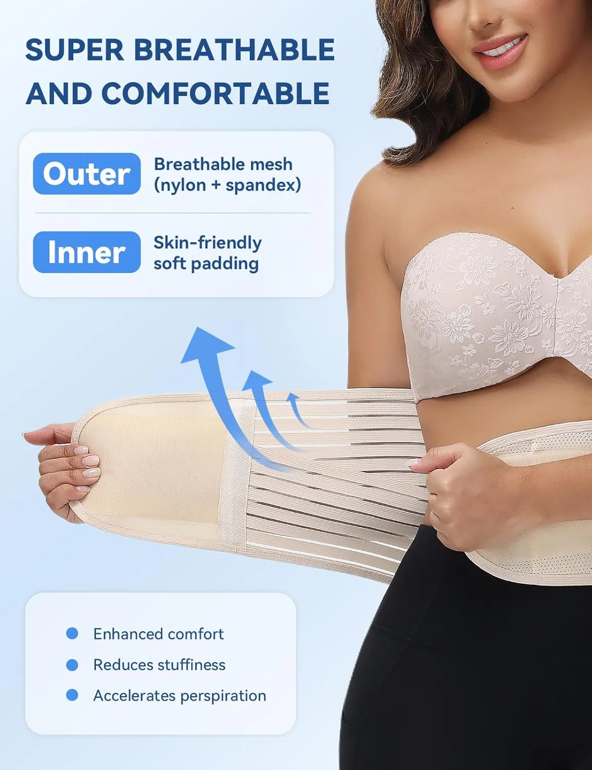 SHAPSHE Back Support Belt Waist Trainer for Women Lower Back Pain Postpartum Recovery Workout Body Shaper for Women/Men