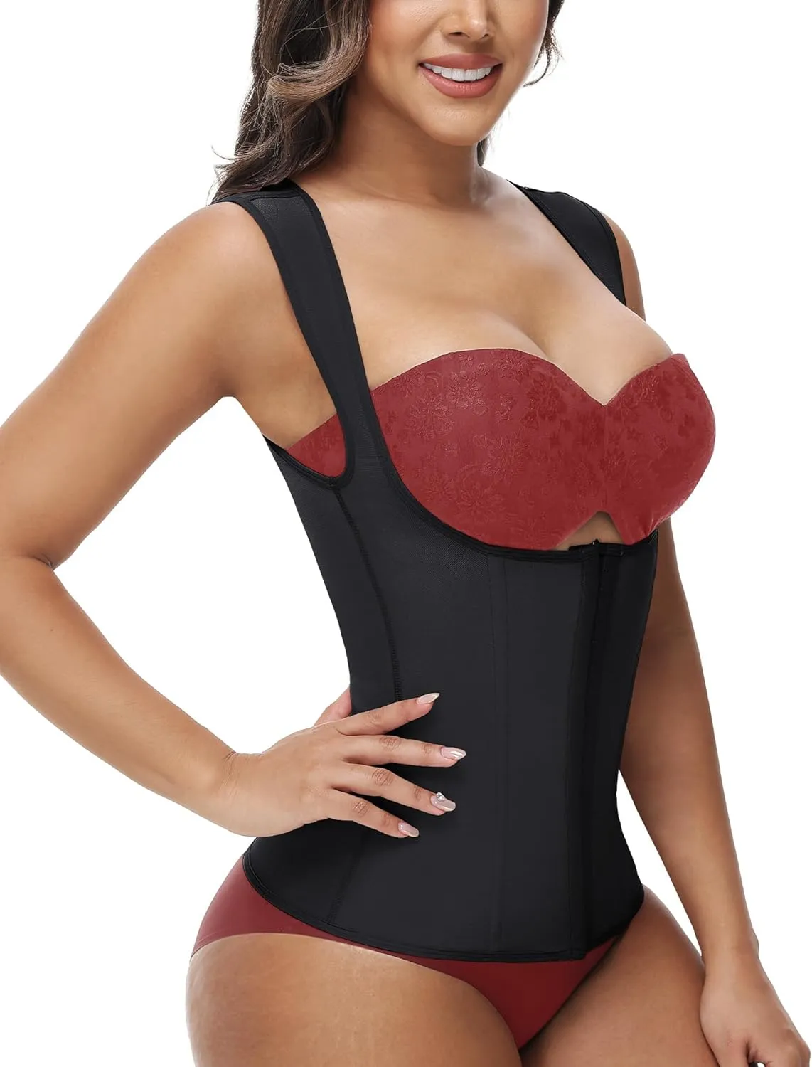 SHAPSHE Waist Trainer Corset for Women Tummy Control Shapewear Seamless Vest Body Shaper Workout Stomach Compression