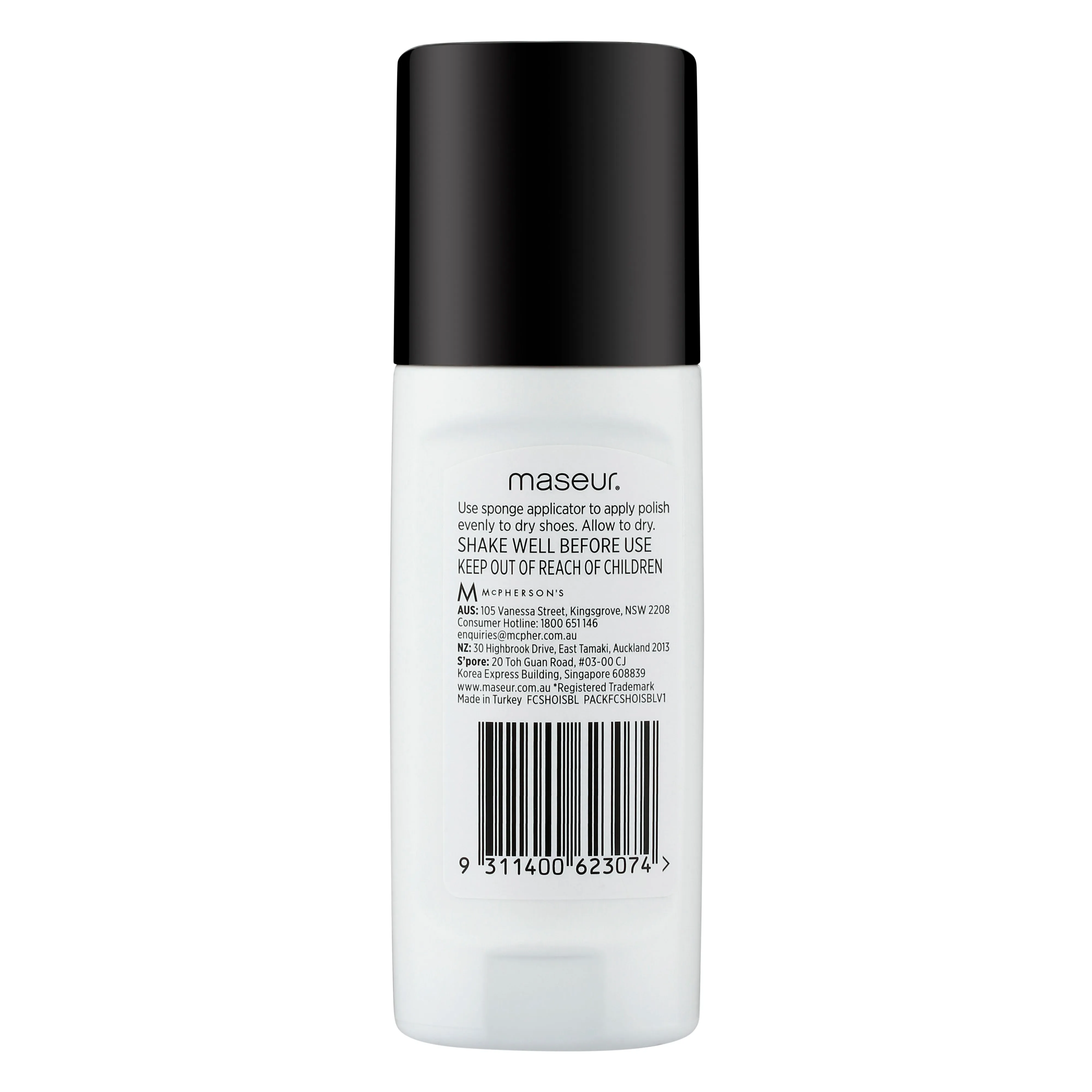 Shoe Polish Instant Shine Black 75mL