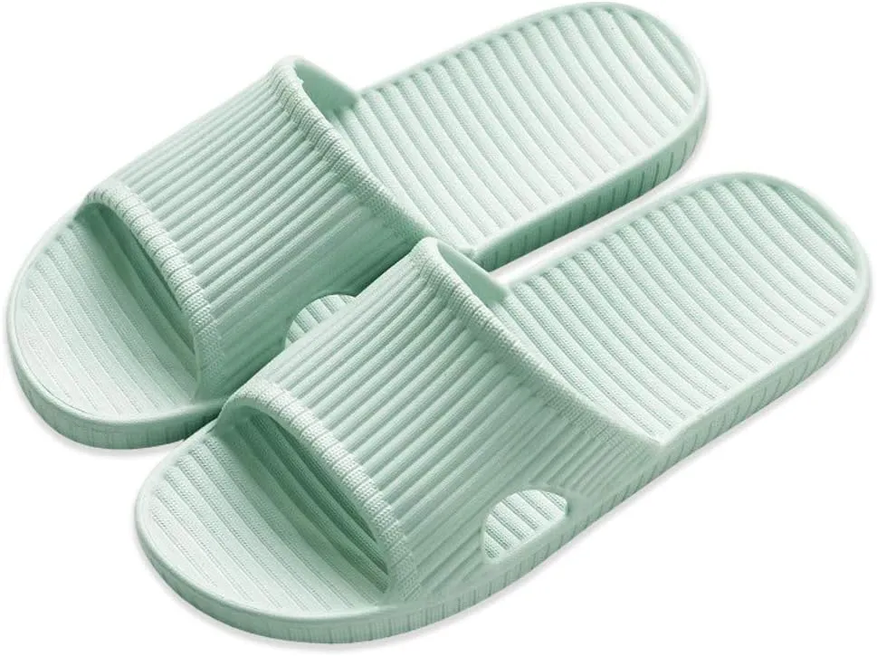 Shower Slippers for Women Men, Quick Drying Lightweight Non Slip Open-toe EVA Travel-friendly Breathable Shoes Slide Slippers for Bathroom,House Slipper,Outdoor