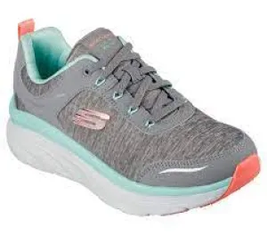 Skechers 149336/GYTQ D'LUX WALKER-COOL GROOVE Womens Trainers Grey/Turquoise