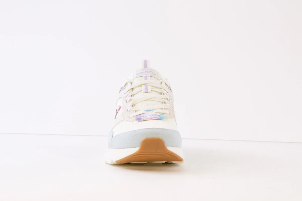 SKECHERS - 149947 AIR COURT-COOL AVENUE LACED TRAINER - CREAM MULTI
