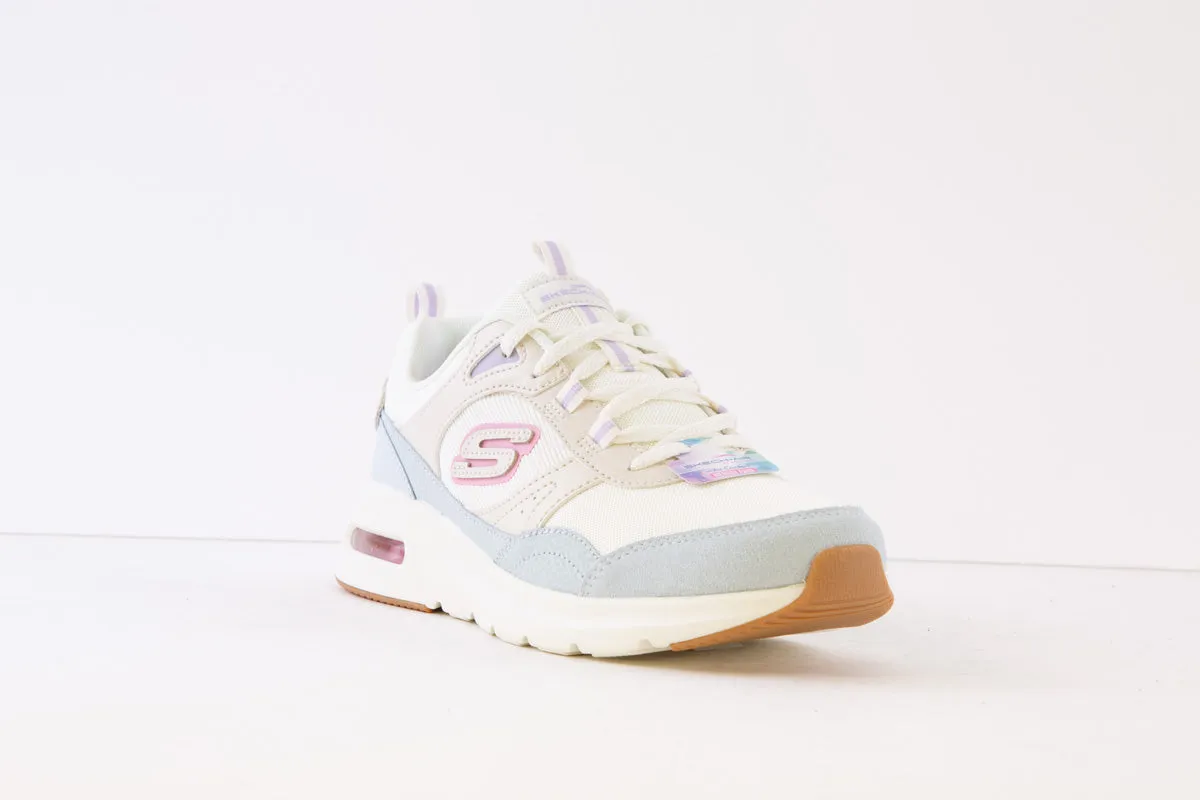 SKECHERS - 149947 AIR COURT-COOL AVENUE LACED TRAINER - CREAM MULTI