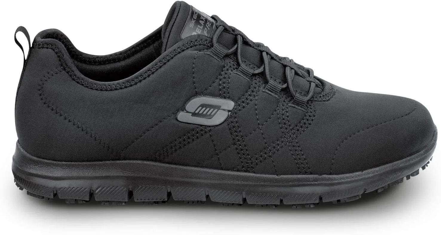 Skechers Alex Women's Black Soft Toe Slip Resistant Athletic