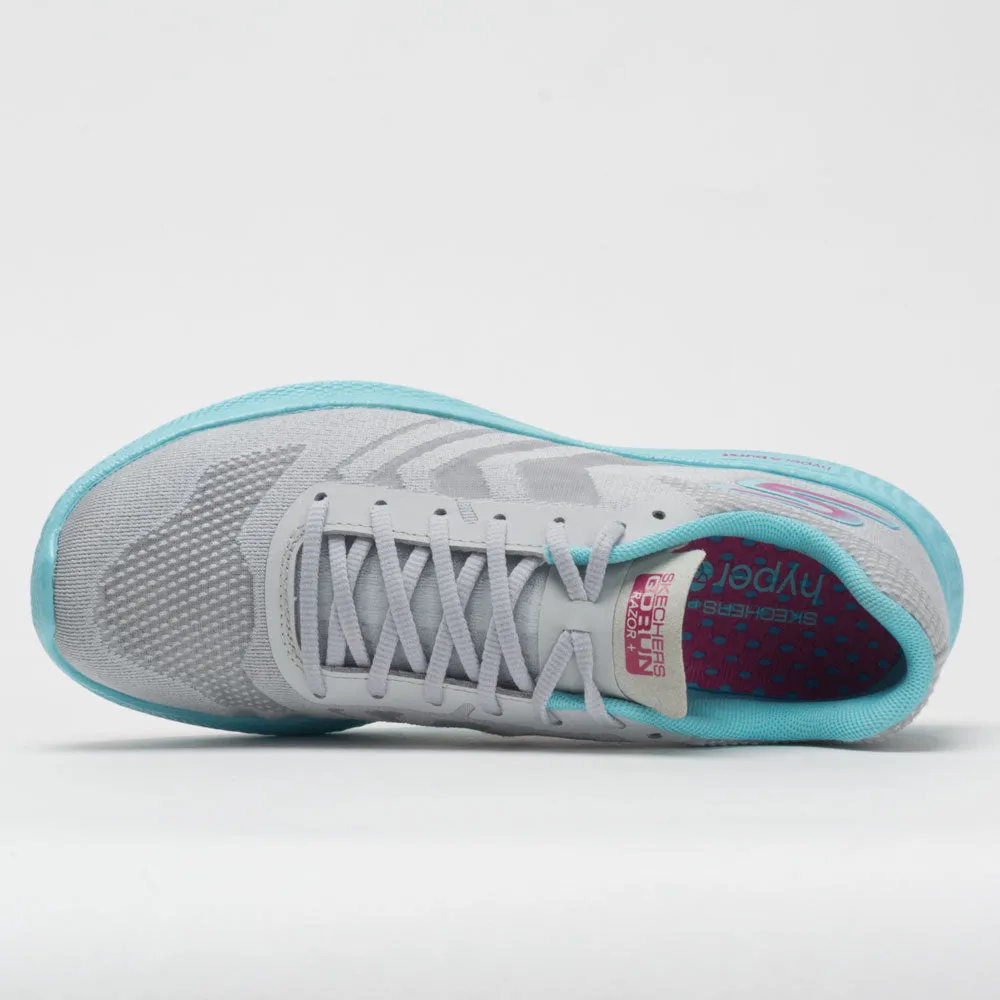 Skechers GOrun Razor  Women's  Gray/Aqua/Hot Pink