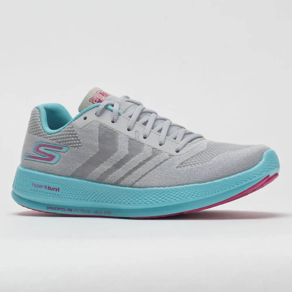 Skechers GOrun Razor  Women's  Gray/Aqua/Hot Pink