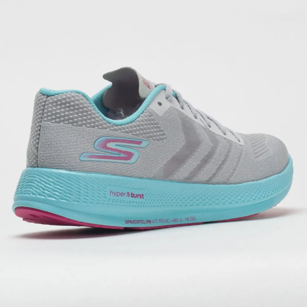 Skechers GOrun Razor  Women's  Gray/Aqua/Hot Pink