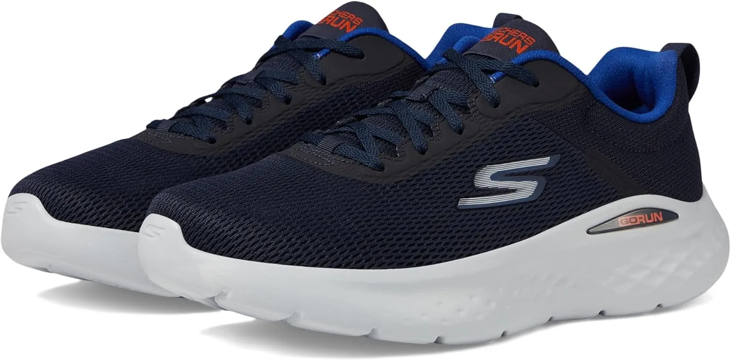 Skechers Women's GO Run LITE-Quick Stride Sneaker, Navy/Lavender, 9