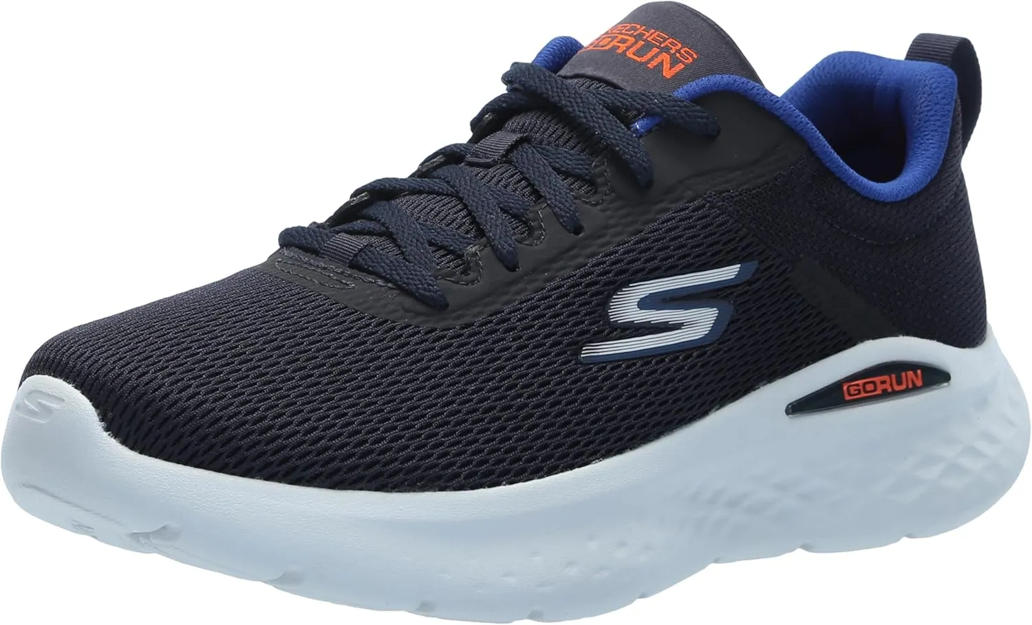 Skechers Women's GO Run LITE-Quick Stride Sneaker, Navy/Lavender, 9