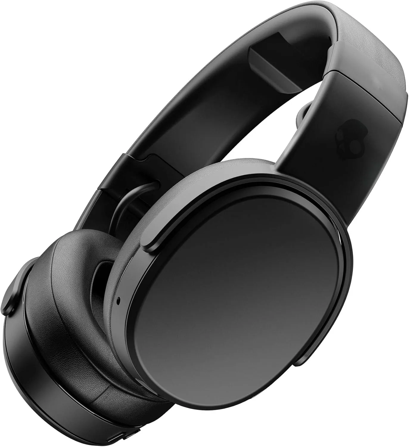 Skullcandy Crusher Wireless Bluetooth Headphones with Multi-Sensory Bass, Noise Isolating Over-Ear Fit, Up to 40 Hours Battery, Microphone for iPhone Android with Travel Bag - Black