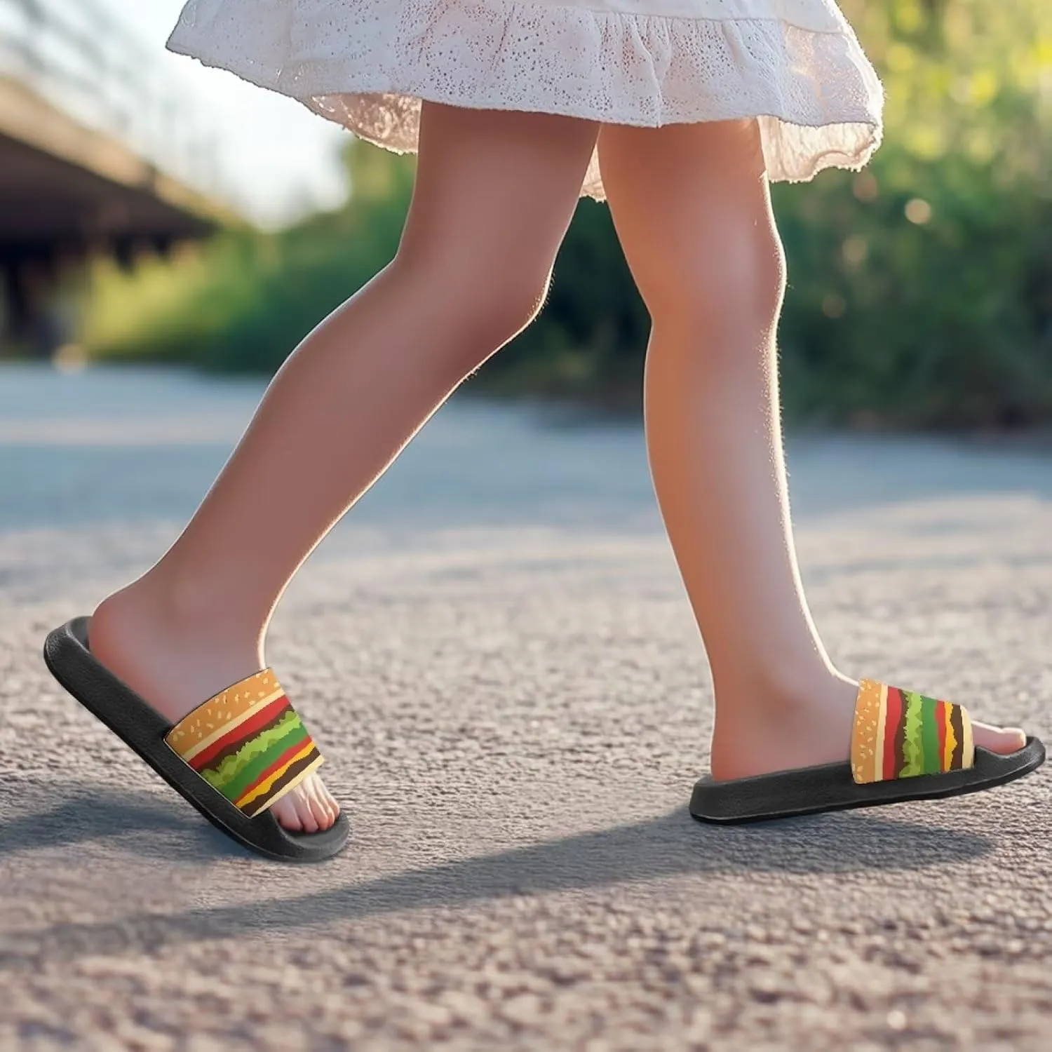 Slides for Boys Girls Quick Drying Kids Slides Sandals Non-Slip