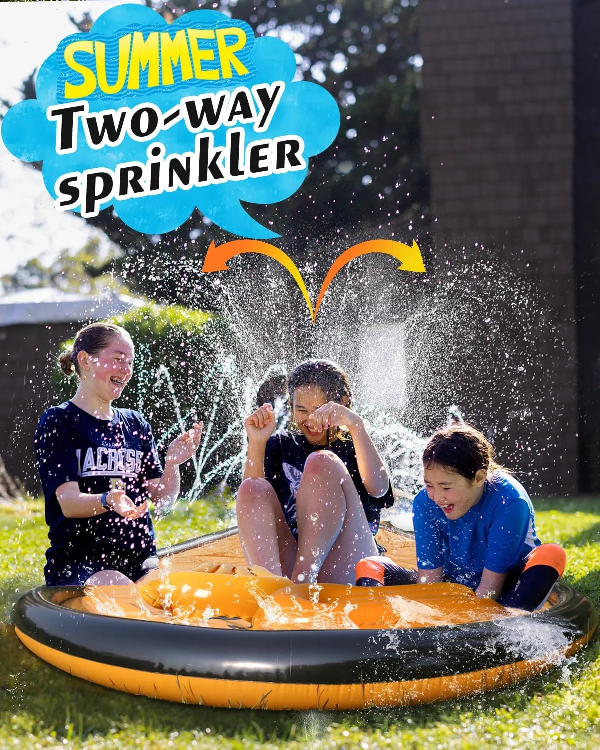 Slip Water and Slide for Kids Adults, Extra Long Backyard Water Slide with Pool and 2 Inflatable Bodyboards, Summer Outdoor Games Water Toys