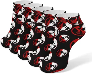 Sloth Ankle No Show Socks Soft Loafer Socks Low Cut Non Slip Flat Sock 5 PC