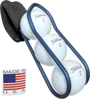 SnakeBelly Golf Ball Holder - Pro with Quick-Draw Release (Blue)