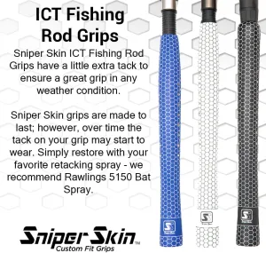 SNIPER SKIN Fishing Rod Grip - Fishing Gear Accessories - Waterproof & Adjustable - Easy to Install, Strong Replacement Grip