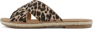 Soda Prism ~ Women Round Toe Crisscross Band Espadrille Slide Sandals