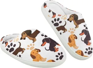 Soft Cozy Slippers for Girls Comfort Warm Home Shoes Cute Animals Print House Slippers Non Slip Plush Slippers Washable for Indoor Outdoor US 9-15